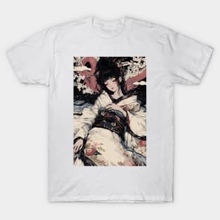 Geisha and Dragon 7907 T-Shirt